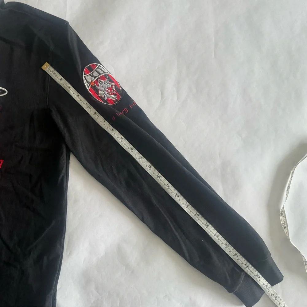 Jordan Men's Black Graphic Rugby Shirt with White Collar
